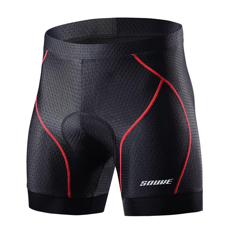 LIXADA Men's Cycling Shorts 5D Padded MTB Bicycle Bike Underwear Breathable  Quick Dry Bike Riding Shorts Black-red