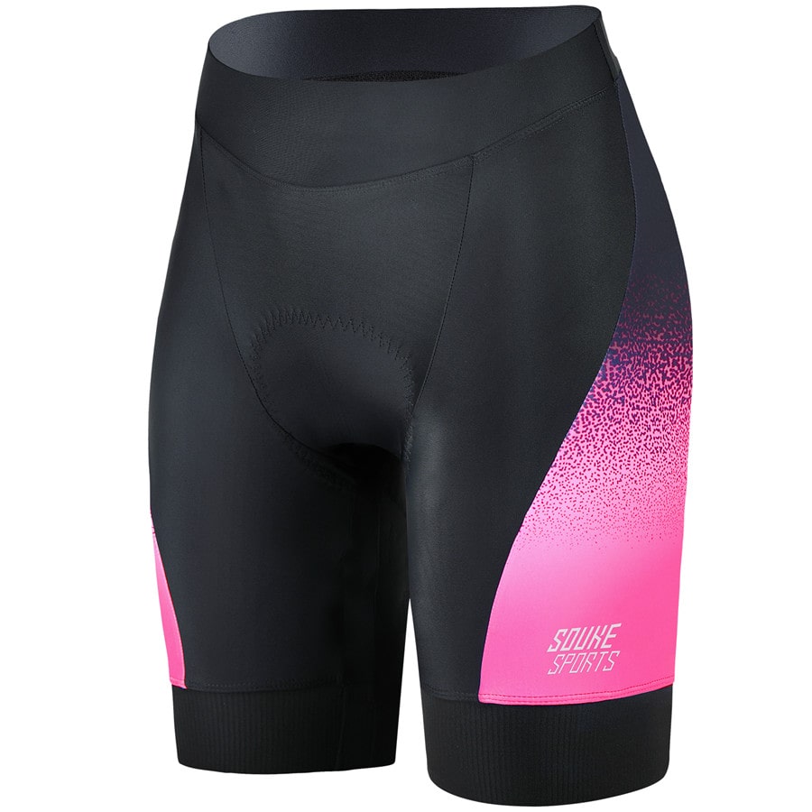 Shorts Women's 4D Padded Cycling Shorts with Pockets-PS0720-Pink