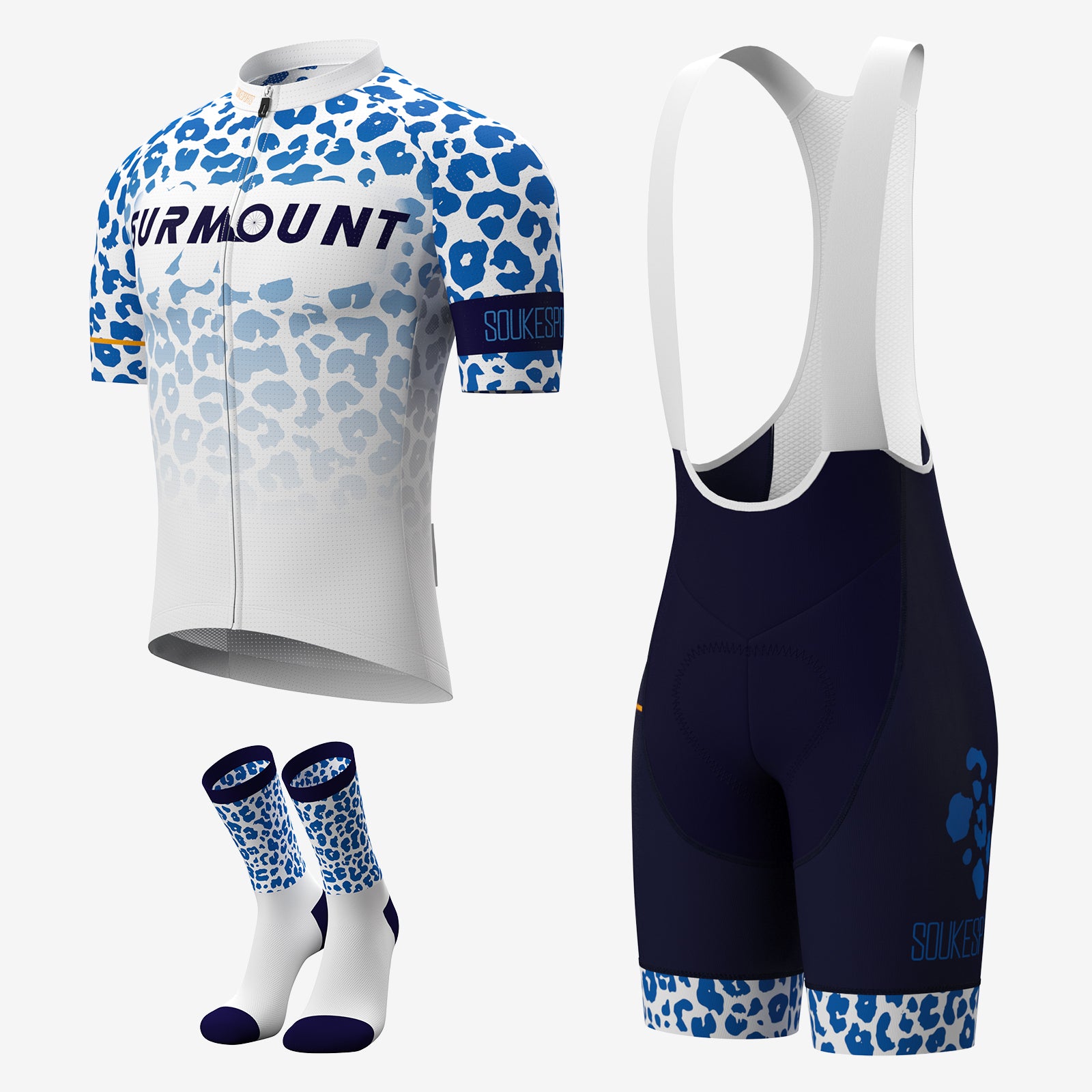 Leopard Print Unisex Cycling Set CS1197+BS1617