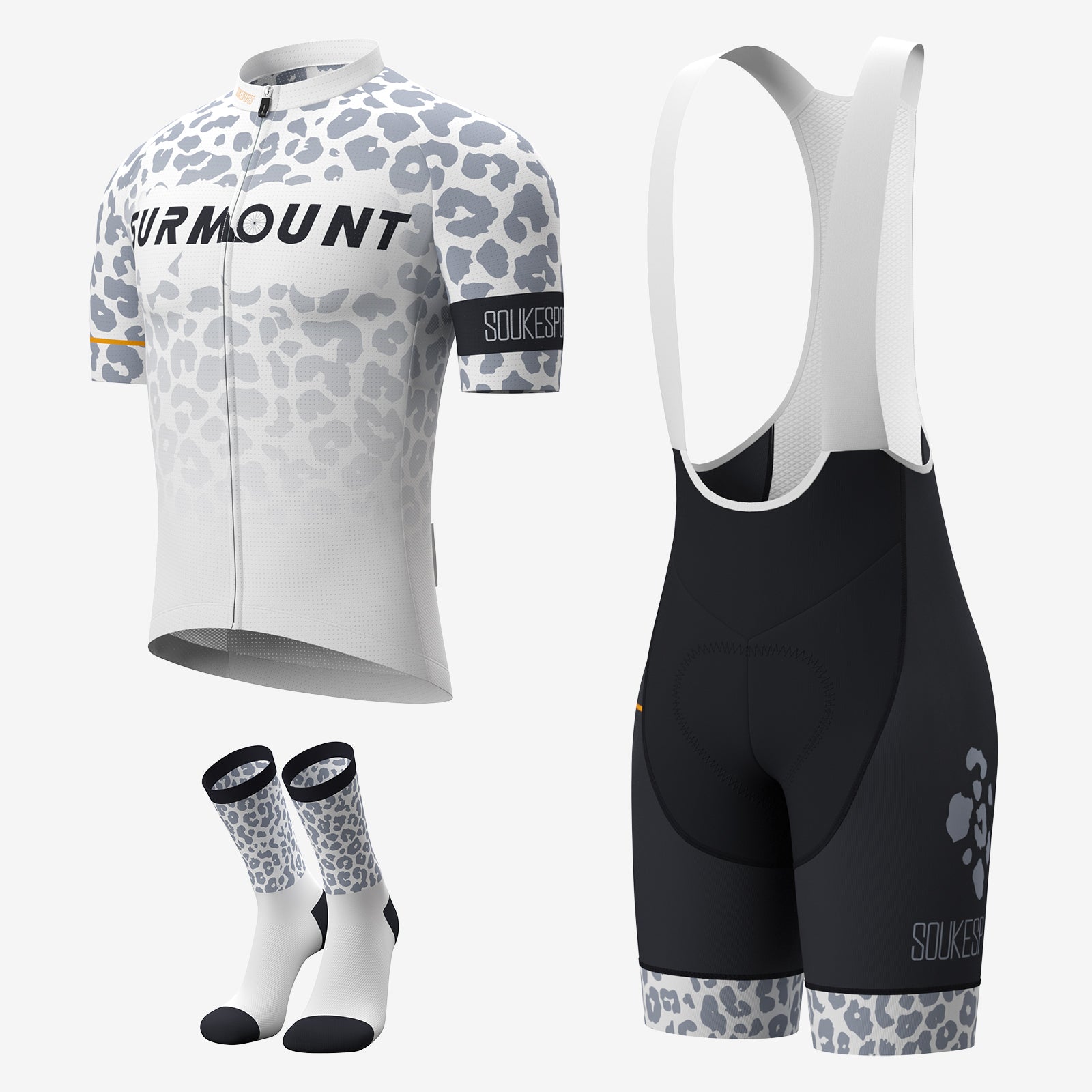 Leopard Print Unisex Cycling Set CS1197+BS1617