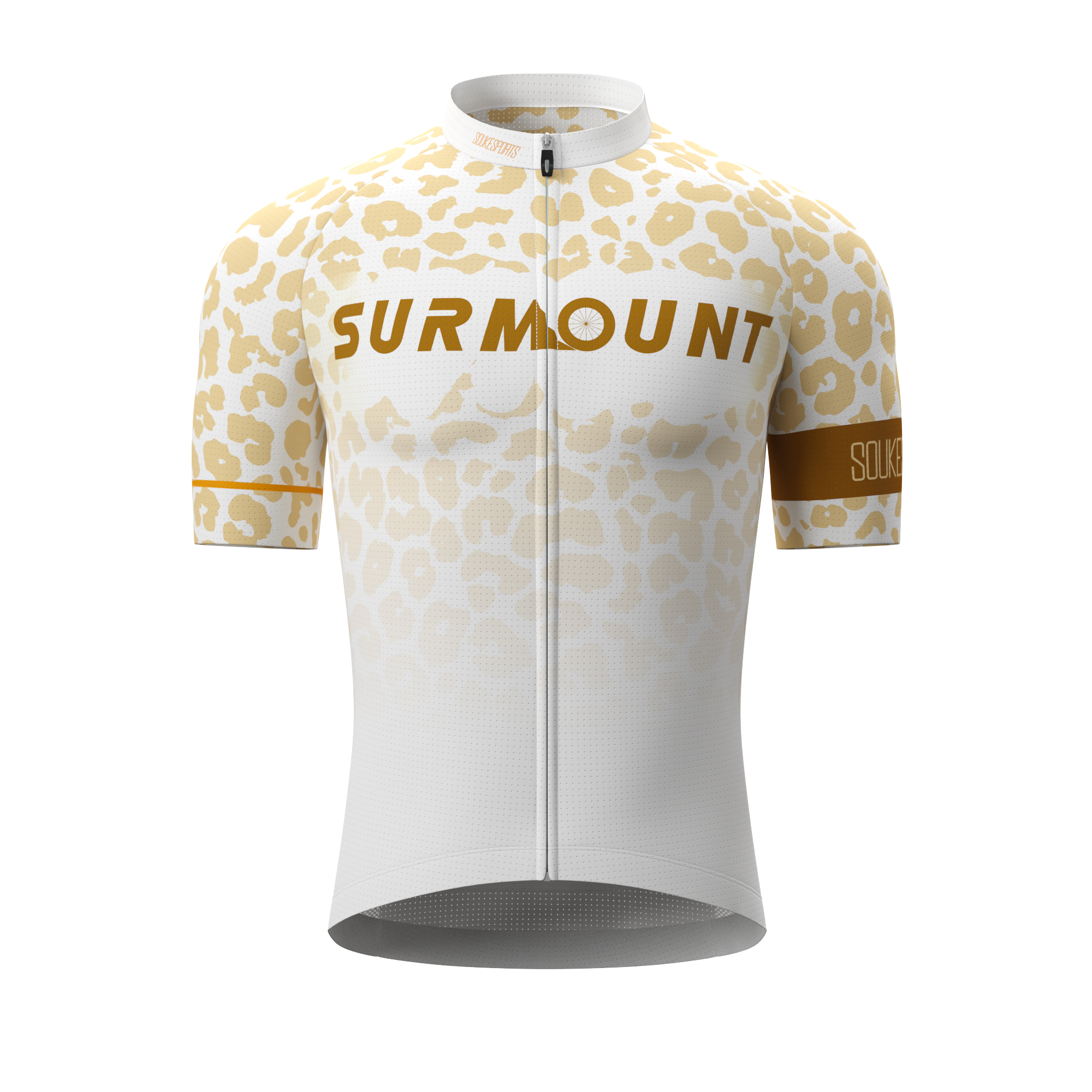 Leopard Print Short Sleeves Bike Jersey CS1197 -Coffee