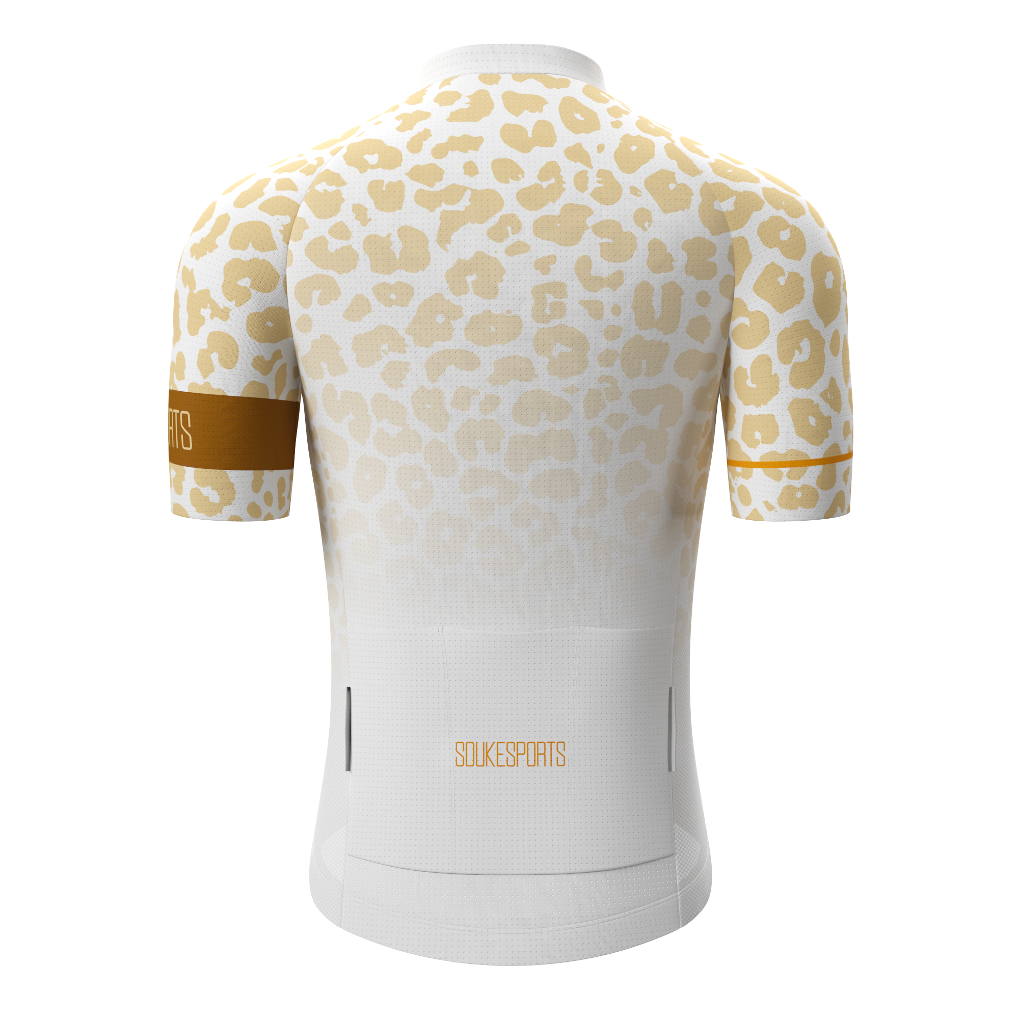 Leopard Print Short Sleeves Bike Jersey CS1197 -Coffee