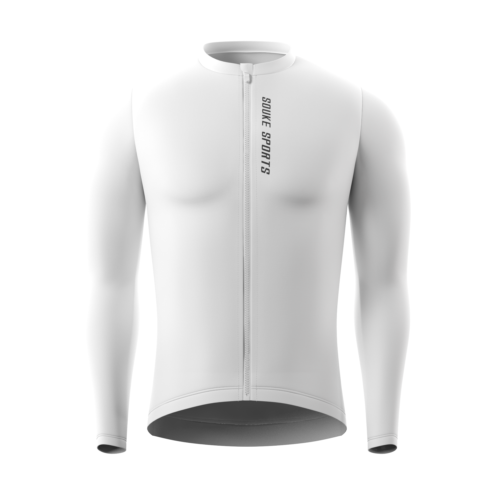 Classic Long Sleeve Bike Jersey CL1226--White