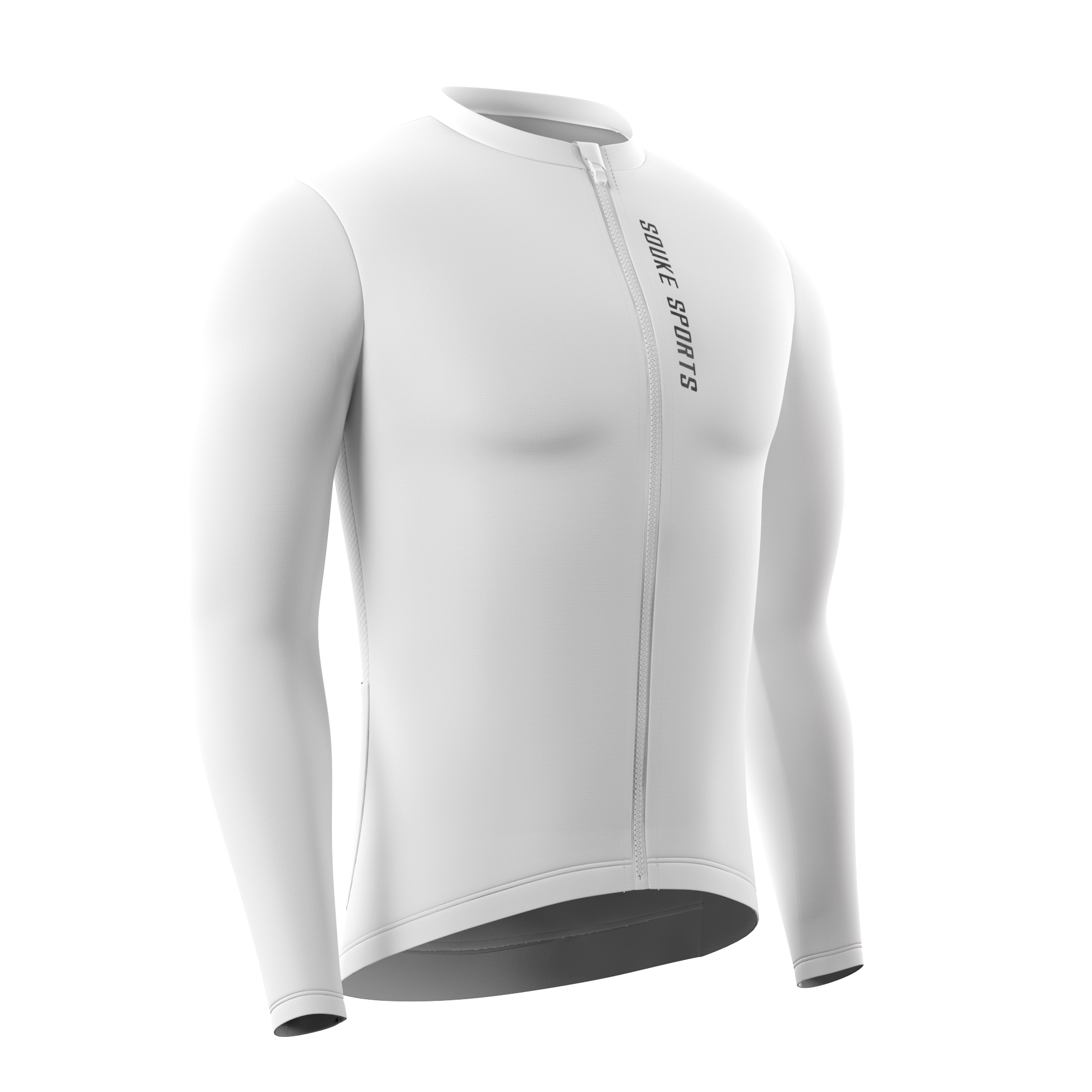 Classic Long Sleeve Bike Jersey CL1226--White