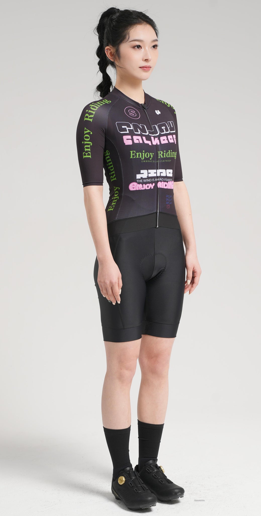 Women's Basic "ENJOY RIDING" Jersey CS3137