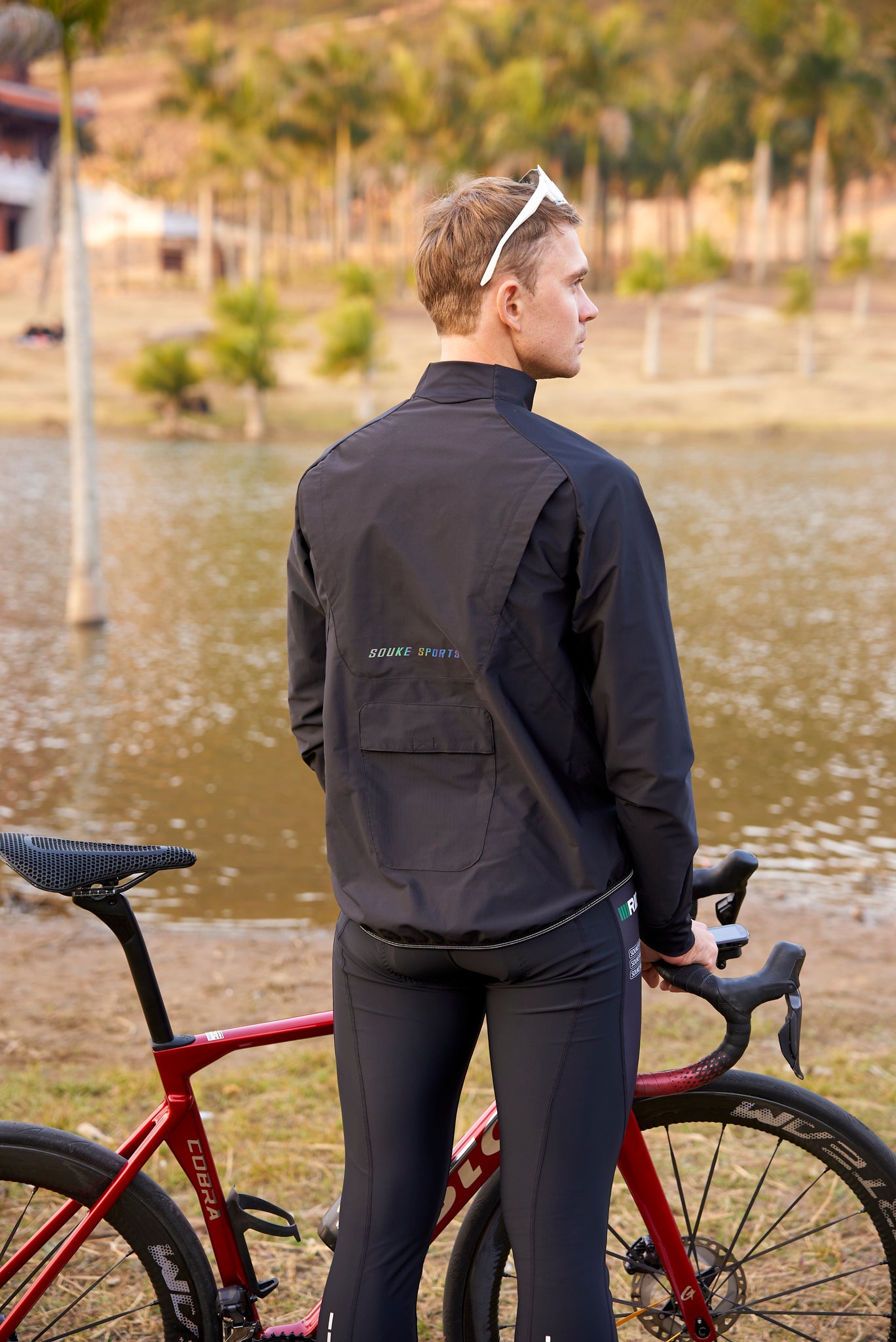 Fashion Premium Cycling Windbreaker CL1299-Black