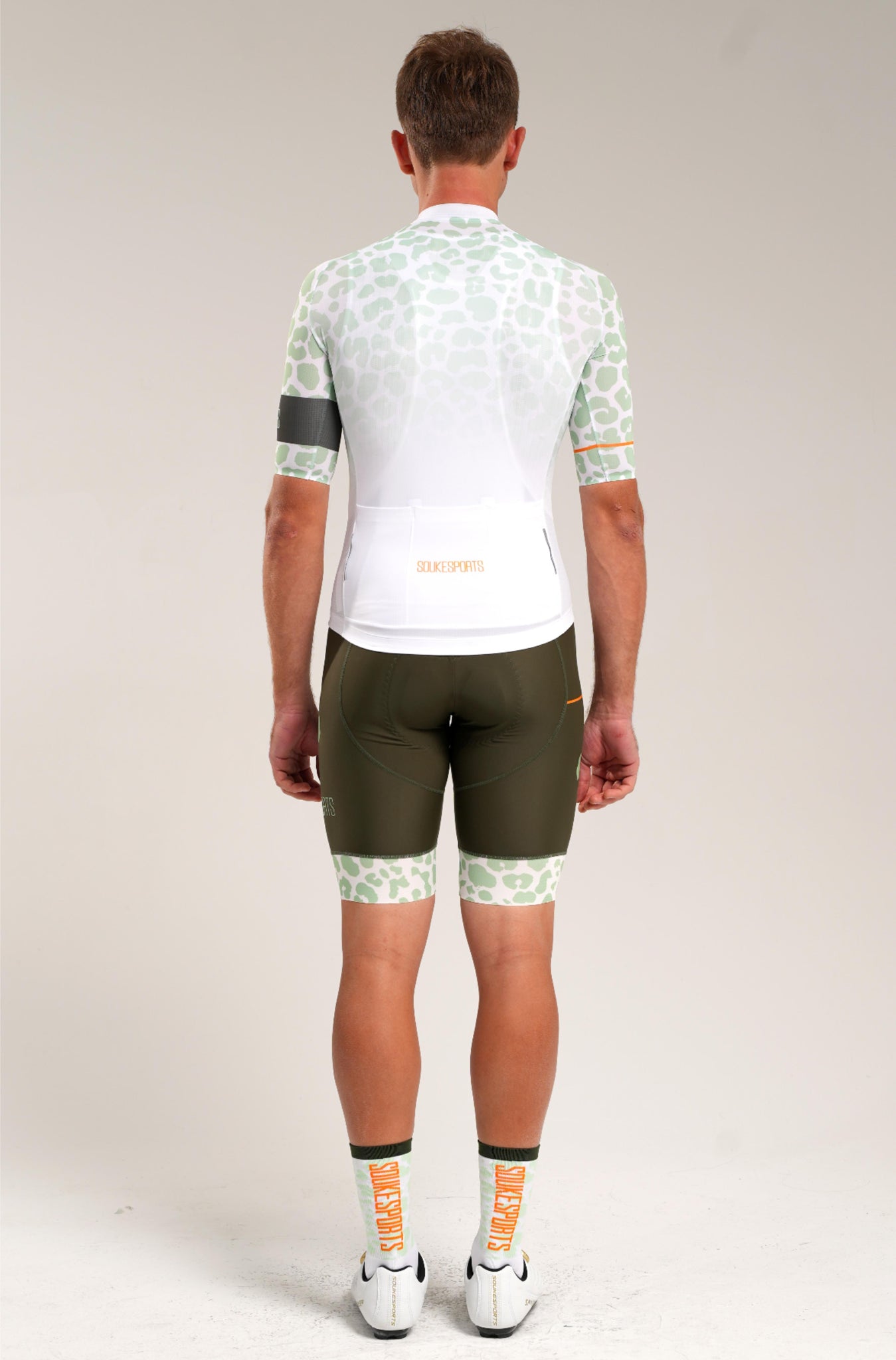 Leopard Print Short Sleeves Bike Jersey CS1197 -Green