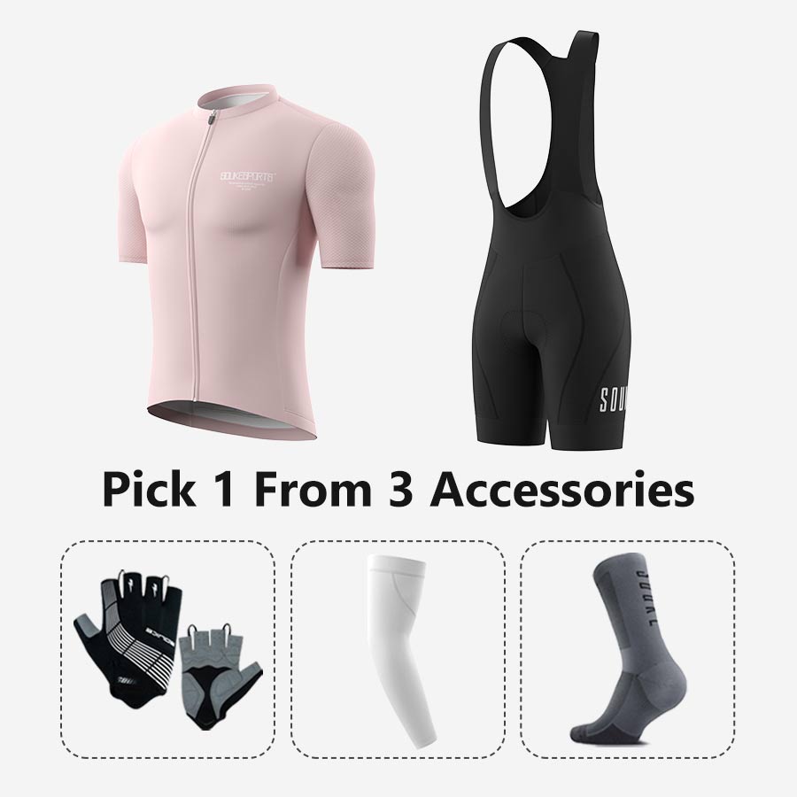 Unisex Cycling Gear Suits - Jersey + Bib Shorts + Accessories - Cycling Set