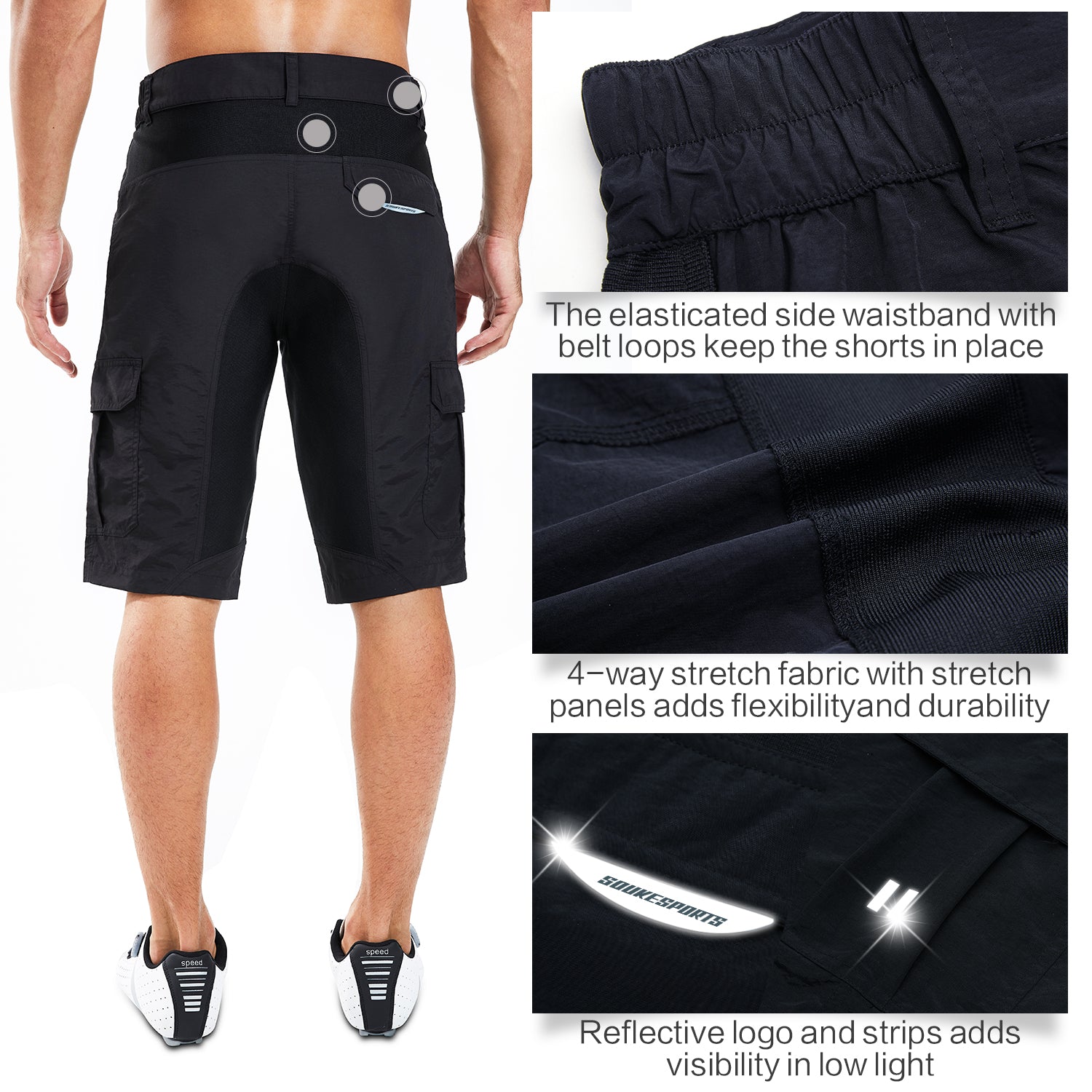 Souke Sports Men s Quick Dry Running Shorts