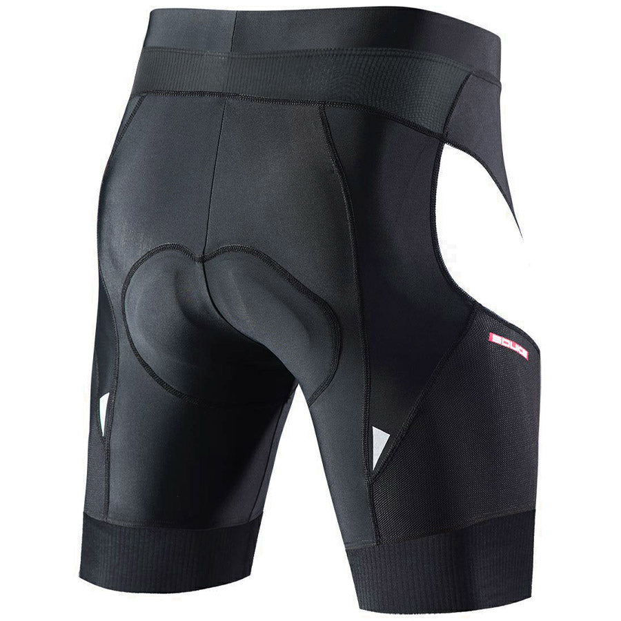 Souke Cycling Shorts Men's Eco-Daily 4D Padded Bicycle Shorts-PS5000-Black