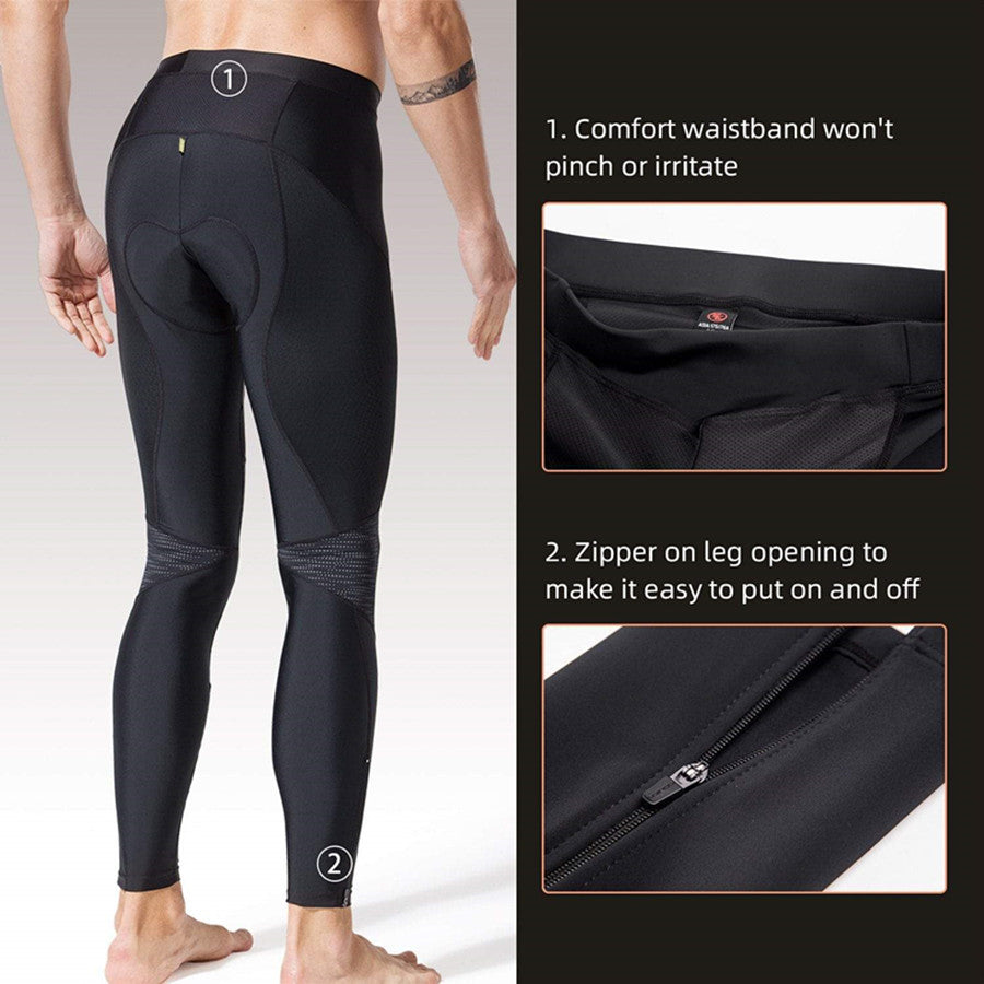 Sikma Mens Cycling Tights Winter Thermal Padded Trousers Legging